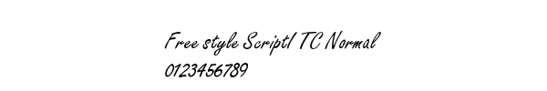 Fuente Free style ScriptI TC Normal.ttf