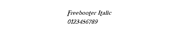 Fuente Freebooter Italic.ttf
