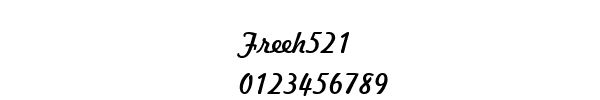 Fuente Freeh521.ttf