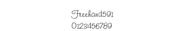 Fuente Freehand591.ttf
