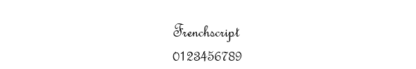 Fuente Frenchscript.ttf