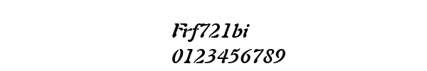 Fuente Frf721bi.ttf