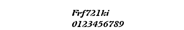 Fuente Frf721ki.ttf