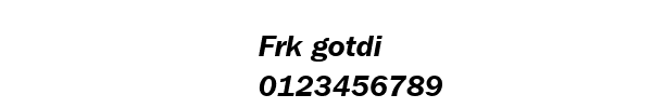 Fuente Frk gotdi.ttf