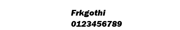 Fuente Frkgothi.ttf