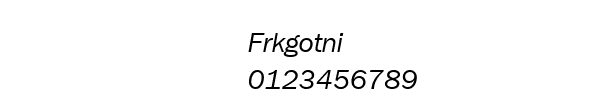 Fuente Frkgotni.ttf