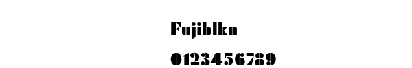 Fuente Fujiblkn.ttf