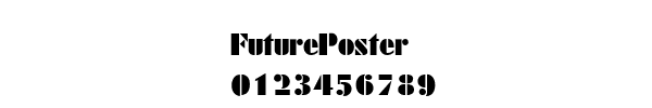 Fuente FuturePoster.ttf