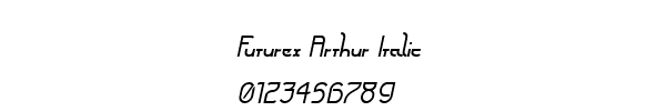 Fuente Futurex Arthur Italic.ttf