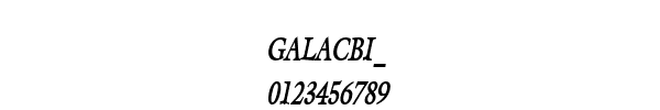 Fuente GALACBI_.TTF