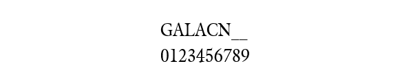 Fuente GALACN__.TTF