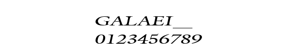 Fuente GALAEI__.TTF
