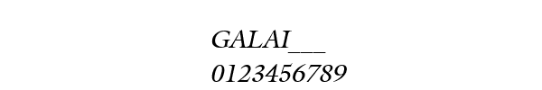 Fuente GALAI___.TTF