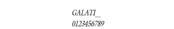 Fuente GALATI__.TTF