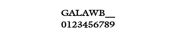 Fuente GALAWB__.TTF
