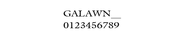 Fuente GALAWN__.TTF