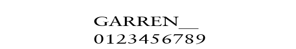 Fuente GARREN__.TTF