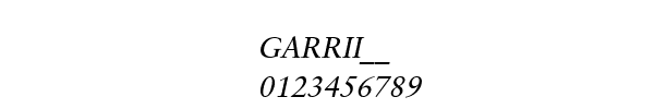 Fuente GARRII__.TTF