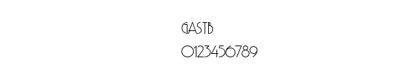 Fuente GASTB___.TTF