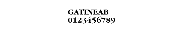 Fuente GATINEAB.TTF