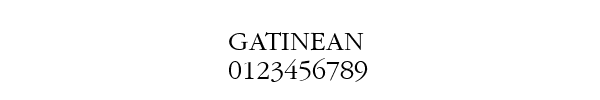 Fuente GATINEAN.TTF