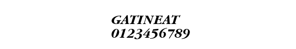 Fuente GATINEAT.TTF