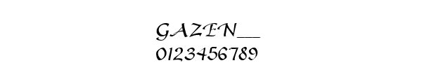 Fuente GAZEN___.TTF