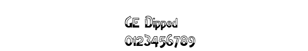 Fuente GE Dipped.ttf
