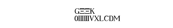 Fuente GEEK.TTF