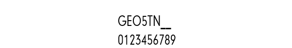 Fuente GEO5TN__.TTF
