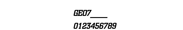 Fuente GEO7____.TTF