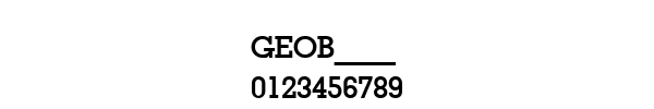Fuente GEOB____.TTF
