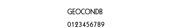 Fuente GEOCONDB.TTF