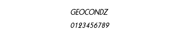Fuente GEOCONDZ.TTF