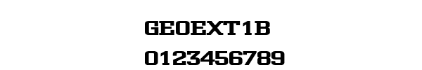 Fuente GEOEXT1B.TTF