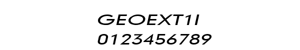 Fuente GEOEXT1I.TTF