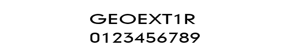 Fuente GEOEXT1R.TTF