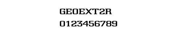 Fuente GEOEXT2R.TTF