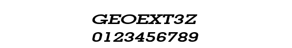 Fuente GEOEXT3Z.TTF