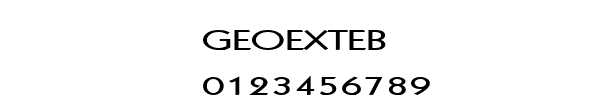 Fuente GEOEXTEB.TTF