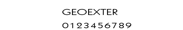 Fuente GEOEXTER.TTF