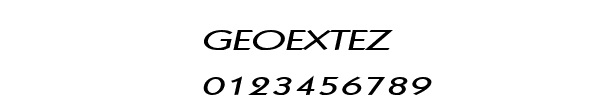 Fuente GEOEXTEZ.TTF