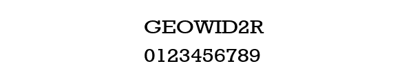 Fuente GEOWID2R.TTF
