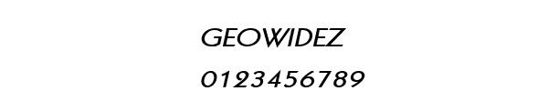 Fuente GEOWIDEZ.TTF