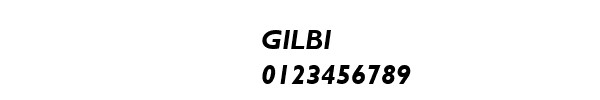 Fuente GILBI.TTF