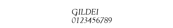 Fuente GILDEI.TTF