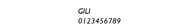 Fuente GILI.TTF