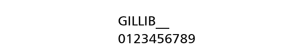 Fuente GILLIB__.TTF