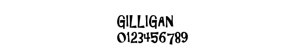Fuente GILLIGAN.TTF
