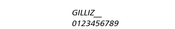 Fuente GILLIZ__.TTF